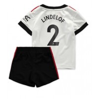 Manchester United Victor Lindelof #2 Udebanesæt Børn 2022-23 Kortærmet (+ Korte bukser)
